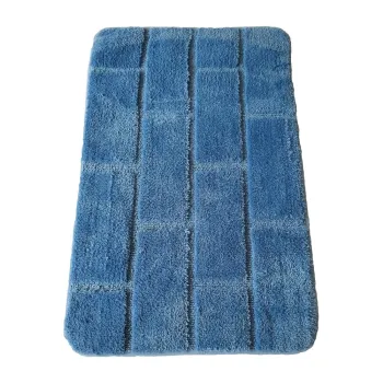 Covoras de baie albastru 50x80 cm - JAHU collections imagine