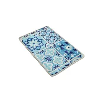 Covoras de baie albastru 60x40 cm Seramik - Foutastic imagine