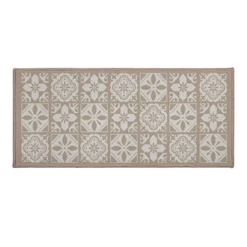 Covoras de baie bej din material textil 50x120 cm Constantine - douceur d'interieur imagine