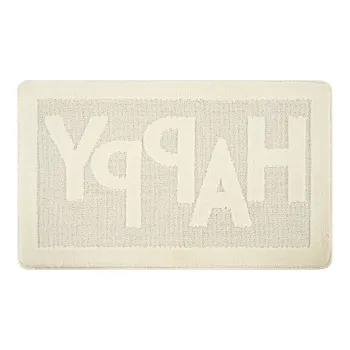 Covoras de baie crem 60x100 cm Happy - Foutastic imagine