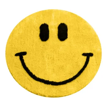 Covoras de baie galben o 90 cm Yellow Smile - Foutastic imagine