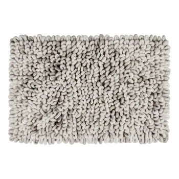 Covoras de baie grej din material textil 60x90 cm Lerici - Wenko imagine