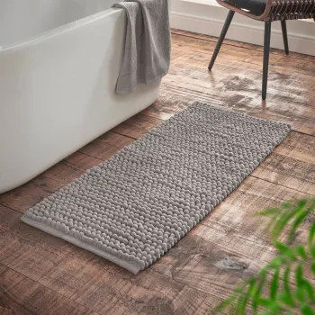 Covoras de baie gri 50x120 cm Aspen Bobble - Bianca imagine