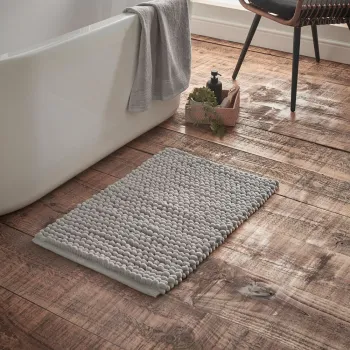 Covoras de baie gri 50x80 cm Aspen Bobble - Bianca imagine
