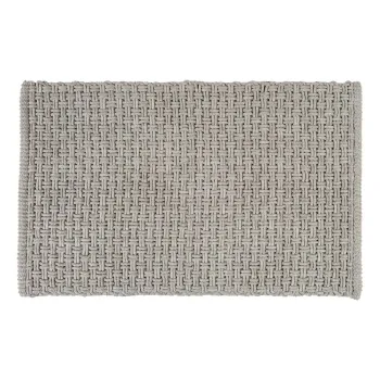 Covoras de baie gri din material textil 50x80 cm Ecoli - Wenko imagine