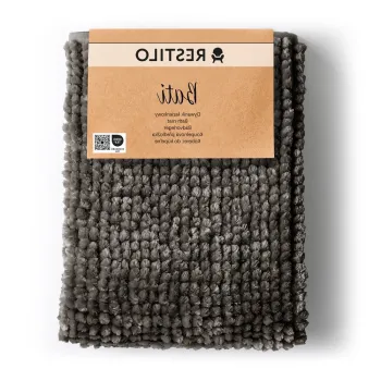 Covoras de baie gri inchis 50x70 cm Bati - Restilo imagine