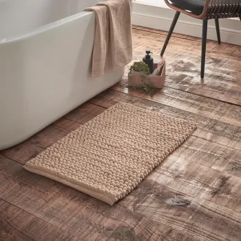 Covoras de baie maro 50x80 cm Aspen Bobble - Bianca imagine