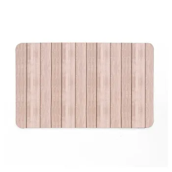 Covoras de baie maro din cauciuc 50x80 cm Calista - douceur d'interieur imagine