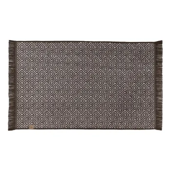 Covoras de baie maro inchis din material textil 50x80 cm Morocco - Mette Ditmer Denmark imagine