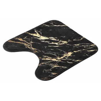 Covoras de baie negru/auriu 45x45 cm Aquamarbre - douceur d'interieur imagine