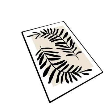 Covoras de baie negru-bej 70x120 cm Casting - Foutastic imagine