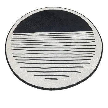 Covoras de baie negru-bej Bomb - Foutastic imagine