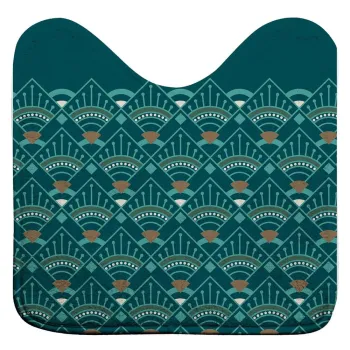 Covoras de baie petrol pentru WC 45x45 cm Imperia - douceur d'interieur imagine