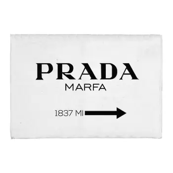 Covoras de baie Really Nice Things Prada, 60 x 40 cm, alb - negru imagine