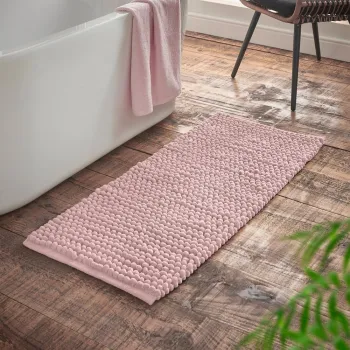 Covoras de baie roz 50x120 cm Aspen Bobble - Bianca imagine