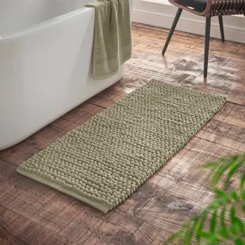Covoras de baie verde 50x120 cm Aspen Bobble - Bianca imagine