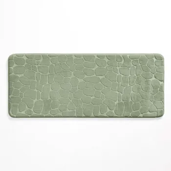 Covoras de baie verde 50x120 cm Ricochet - douceur d'interieur imagine