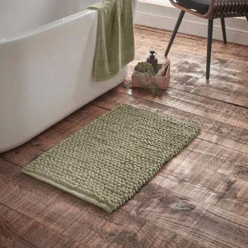 Covoras de baie verde 50x80 cm Aspen Bobble - Bianca imagine