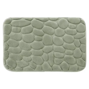 Covoras de baie verde 50x80 cm Ricochet - douceur d'interieur imagine