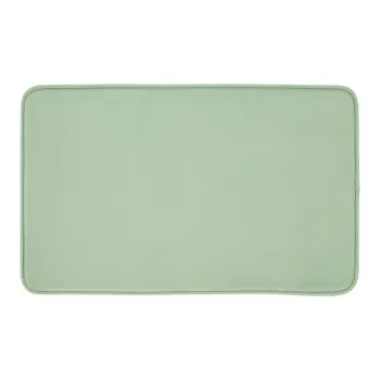 Covoras de baie verde deschis din spuma cu memorie 50x80 cm - Catherine Lansfield imagine