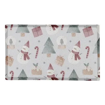 Covoras de intrare 40x70 cm cu model de Craciun Snowman - Artsy Doormats imagine