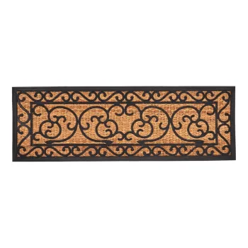 Covoras de intrare din fibre de nuca de cocos 40x120 cm Ornament - Esschert Design imagine