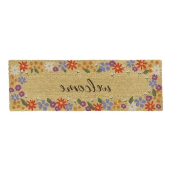 Covoras de intrare din fibre de nuca de cocos 40x120 cm Welcome Floral - Artsy Doormats imagine