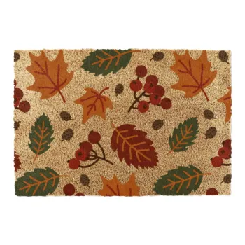 Covoras de intrare din fibre de nuca de cocos 40x60 cm Autumn Leaves - Artsy Doormats imagine