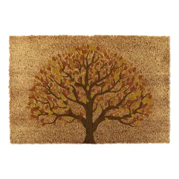 Covoras de intrare din fibre de nuca de cocos 40x60 cm Autumnal Tree of Life - Artsy Doormats imagine
