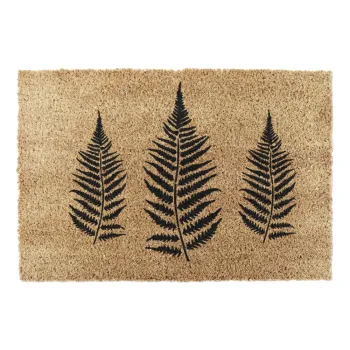 Covoras de intrare din fibre de nuca de cocos 40x60 cm Fern Leaf - Artsy Doormats imagine