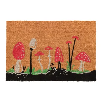 Covoras de intrare din fibre de nuca de cocos 40x60 cm Mushrooms - Esschert Design imagine