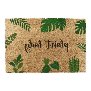 Covoras de intrare din fibre de nuca de cocos 40x60 cm Plant Lady - Artsy Doormats imagine