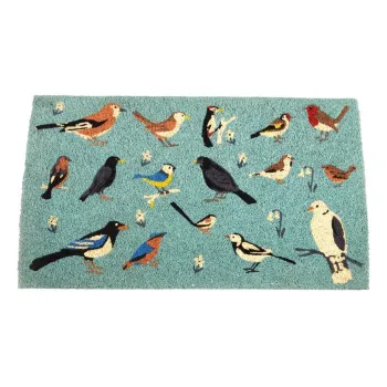 Covoras de intrare din fibre de nuca de cocos 43x73 cm Garden Birds - Rex London imagine
