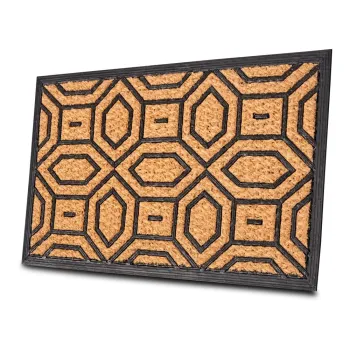 Covoras de intrare din fibre de nuca de cocos 45x75 cm Diamonds - Hanse Home imagine