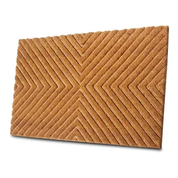 Covoras de intrare din fibre de nuca de cocos 45x75 cm Geometric - Hanse Home imagine