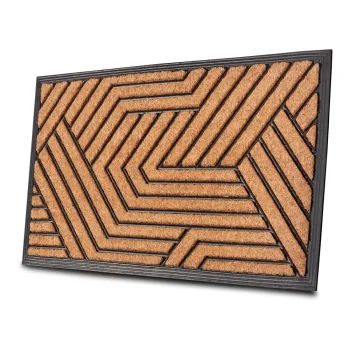 Covoras de intrare din fibre de nuca de cocos 45x75 cm Labyrinth - Hanse Home imagine