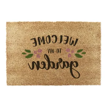 Covoras de intrare din fibre de nuca de cocos 60x90 cm Welcome to My Garden - Artsy Doormats imagine