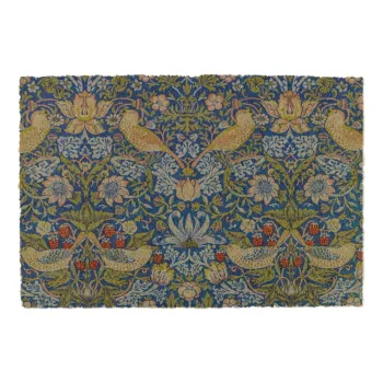 Covoras de intrare din fibre de nuca de cocos 60x90 cm William Morris Strawberry Thief - Artsy Doormats imagine