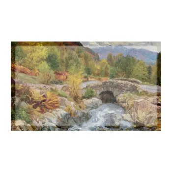 Covoras de intrare din plastic reciclat 40x70 cm Autumn Nature Landscape - Artsy Doormats imagine