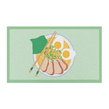 Covoras de intrare din plastic reciclat 40x70 cm Ramen Bowl - Artsy Doormats imagine
