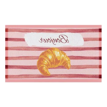 Covoras de intrare din PVC 40x70 cm Croissant Bonjour - Artsy Doormats imagine