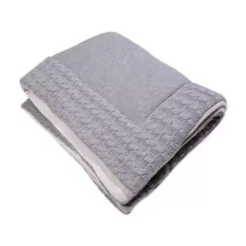 Covoras de joaca din bumbac Kindsgut Mat, 70 x 90 cm, gri imagine