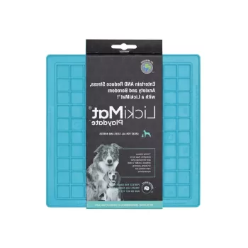 Covoras de lins pentru animale de companie Playdate Turquoise - LickiMat imagine