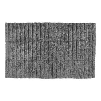 Covoras din bumbac pentru baie Zone Tiles, 80 x 50 cm, gri imagine