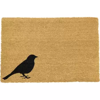Covoras intrare din fibre de cocos Artsy Doormats Bird, 40 x 60 cm imagine