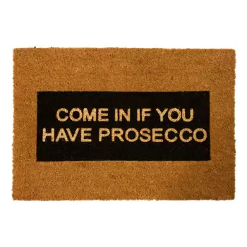 Covoras intrare din fibre de cocos Artsy Doormats Come In If you Have Prosecco Glitter, 40 x 60 cm imagine