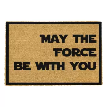 Covoras intrare din fibre de cocos Artsy Doormats May The Force Be With You, 40 x 60 cm imagine