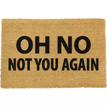 Covoras intrare din fibre de cocos Artsy Doormats Not You Again, 40 x 60 cm imagine