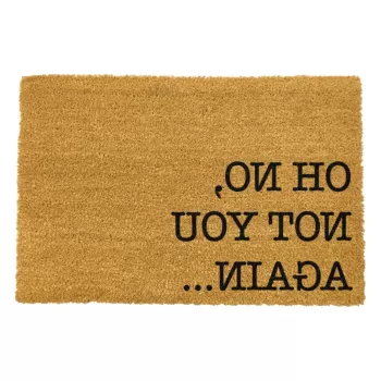 Covoras intrare din fibre de cocos Artsy Doormats Oh No Not You Again, 40 x 60 cm imagine