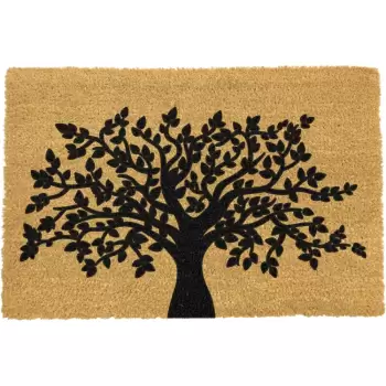 Covoras intrare din fibre de cocos Artsy Doormats Tree of Life, 40 x 60 cm imagine